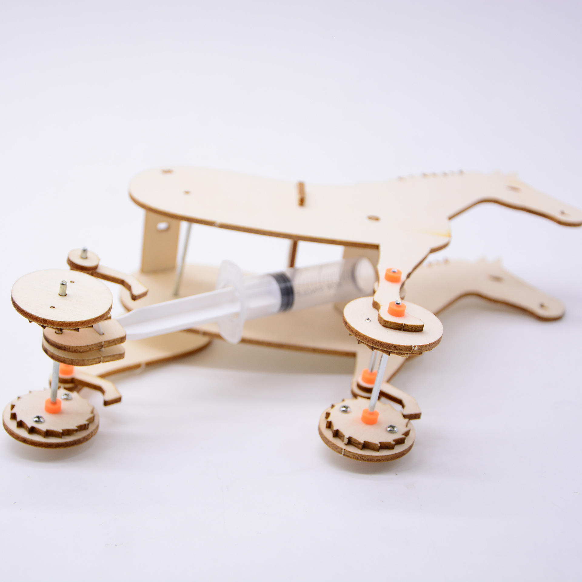 The running Red Hare Horse, a small pneumatic horse, is an intellectual and brain-stimulating assembly toy model for primary and secondary school students and a handicraft material pic 5