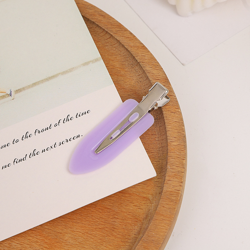 爆款甜美网红糖果色透明无痕发夹超闪充粉冲浪板发卡刘海碎发边夹详情16