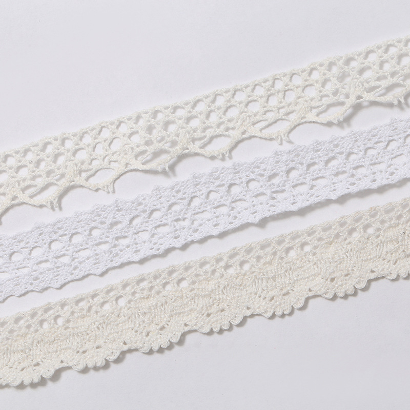 Wholesale of white cotton thread lace, beige single-sided dog tooth hollowed-out lace sofa curtains. Large orders enjoy discounts pic 6