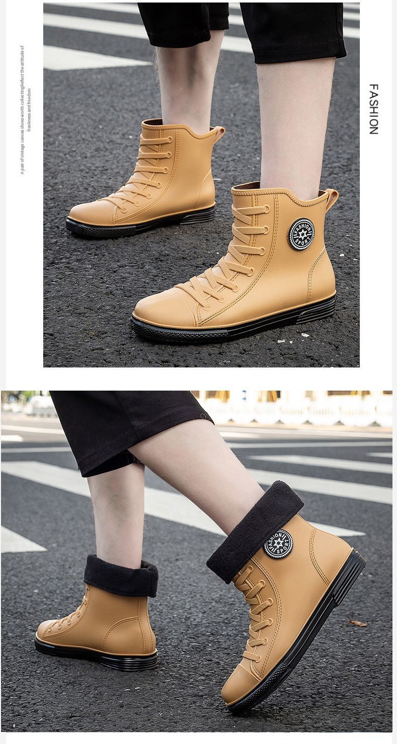 一件代发雨鞋男款中筒雨靴四季中帮情侣水鞋防滑防水女耐磨橡胶鞋详情6