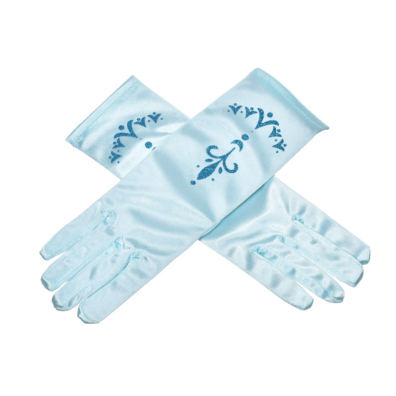 婚庆产品厂家直供新款多色手套冰雪奇缘儿童舞台演出五指手套服装配饰批发详情9