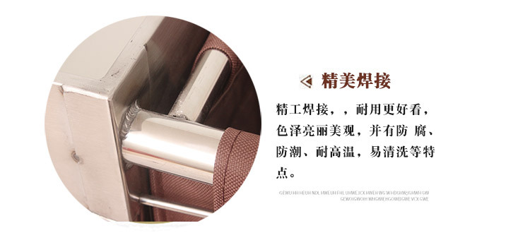 Hotel and guesthouse stainless steel double-sided linen cart, room entrance service cart, hand-pushed cleaning work cart pic 12