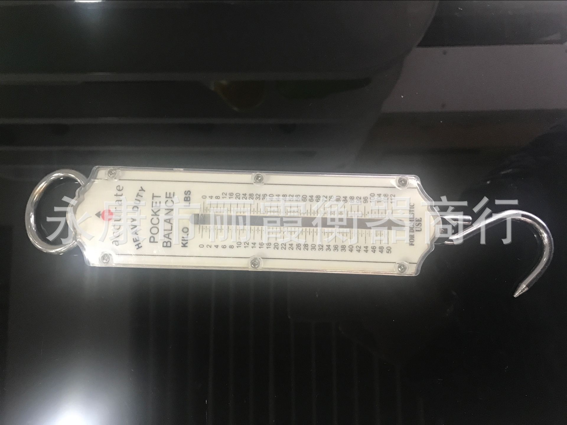 弹簧秤机械手提秤 称50公斤平面板透明秤 称蔬菜水果秤 钩秤 挂秤详情1