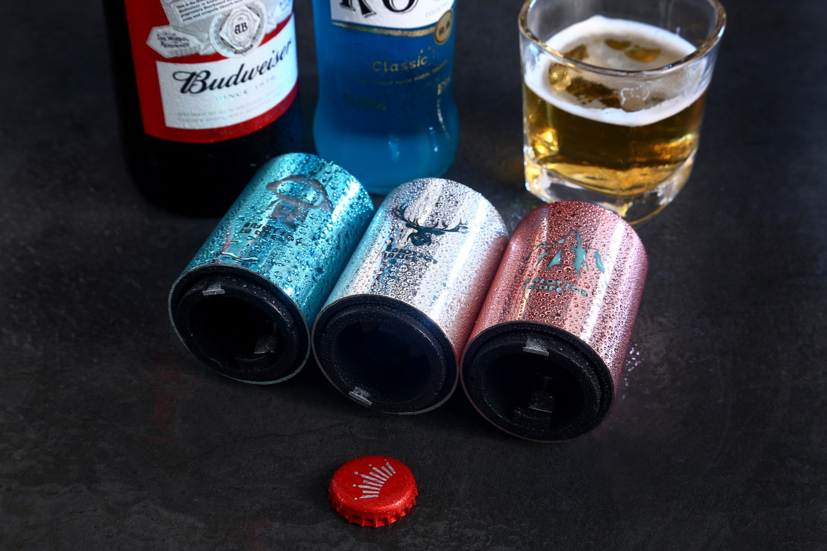 Direct supply press-type automatic PP bottle opener, creative cartoon printed personalized beer bottle cap opener pic 20