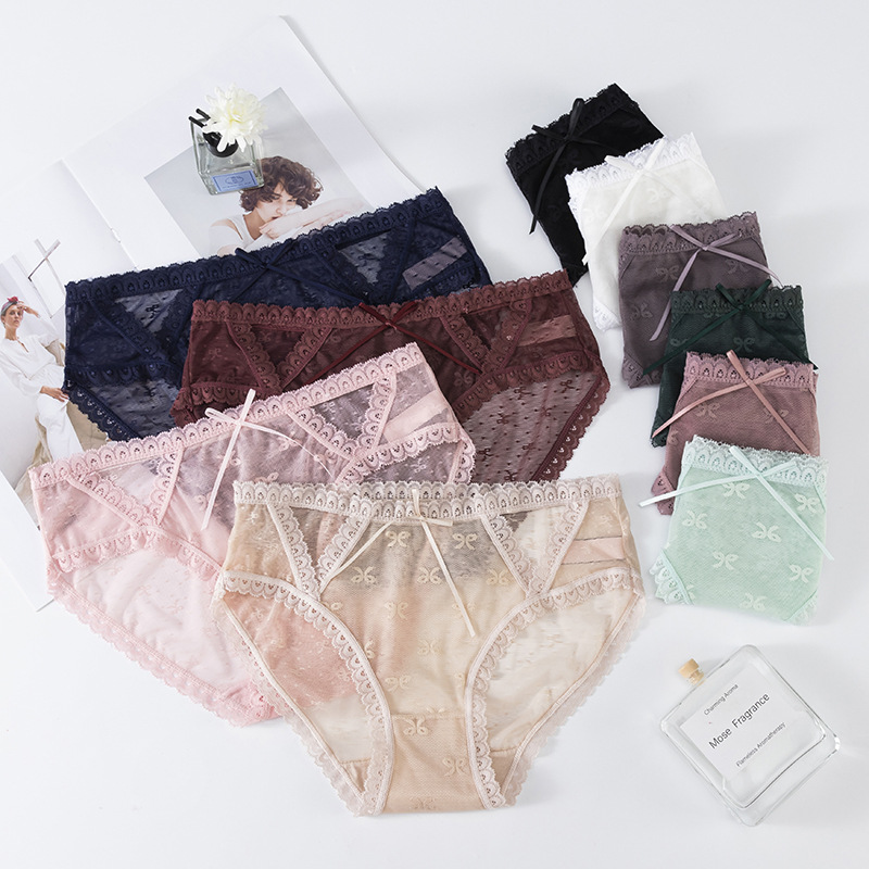 新款性感蕾丝透明丁字裤少女低腰诱惑热火T裤情趣内衣丁字裤女详情7