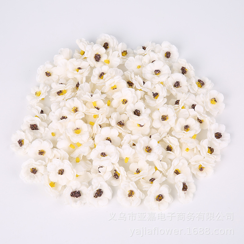 Three-layer Daisy simulation flower head diy handmade headwear hat decoration material cross-border bestseller new product Little flower pic 13