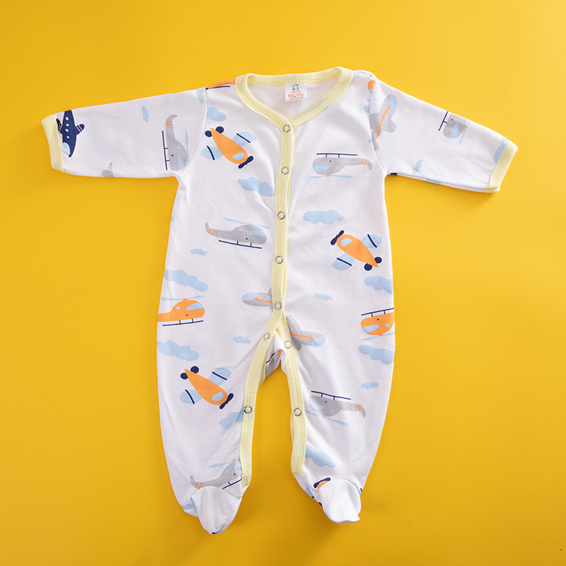 New and cheap baby spring and summer one-piece clothes for boys and girls, cotton crawling clothes for newborns pic 5