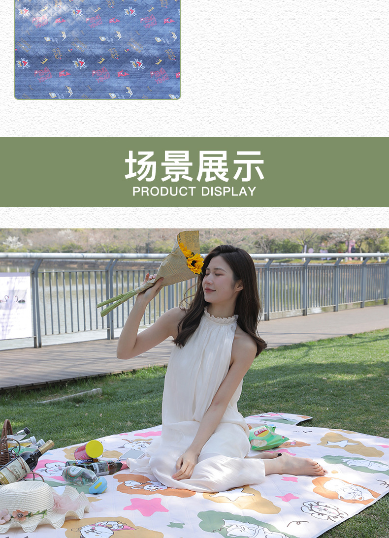 春游野餐垫防潮户外露营便携防水加厚野炊郊游地垫草坪沙滩垫现货详情16