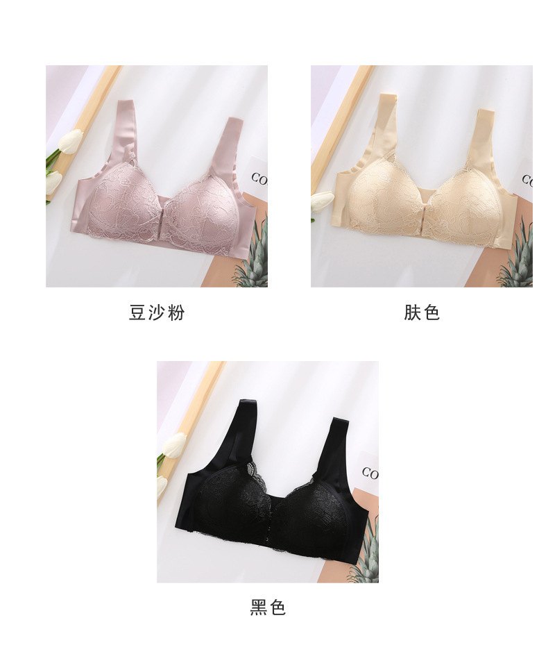 For women, there are large-sized lace front-opening adjustable bras and undergarments for export pic 39