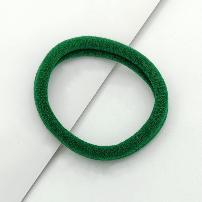 Wholesale of large colored towel loops, seamless adult rubber bands, high-elasticity ponytail tie, hair bands, headwear and hair ties pic 36