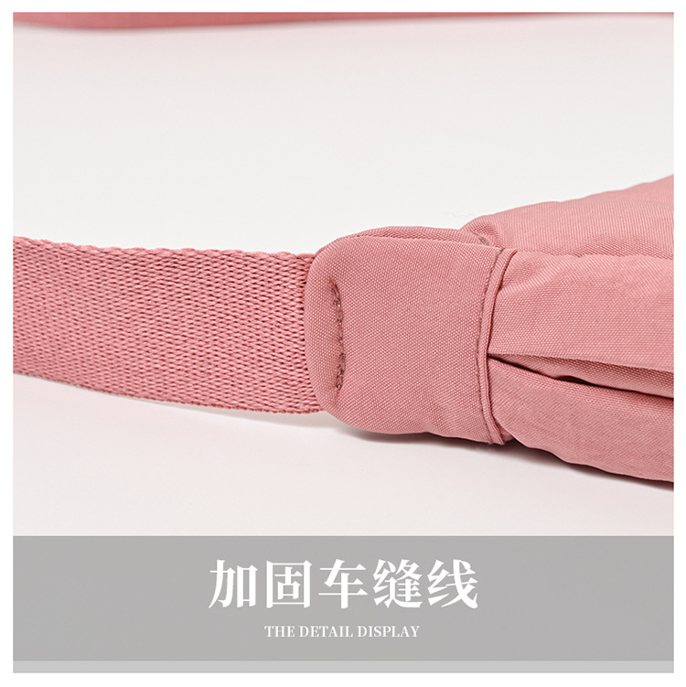 斜挎包女新款单肩包学生女包休闲包运动小包夏季帆布包日系饺子包详情35