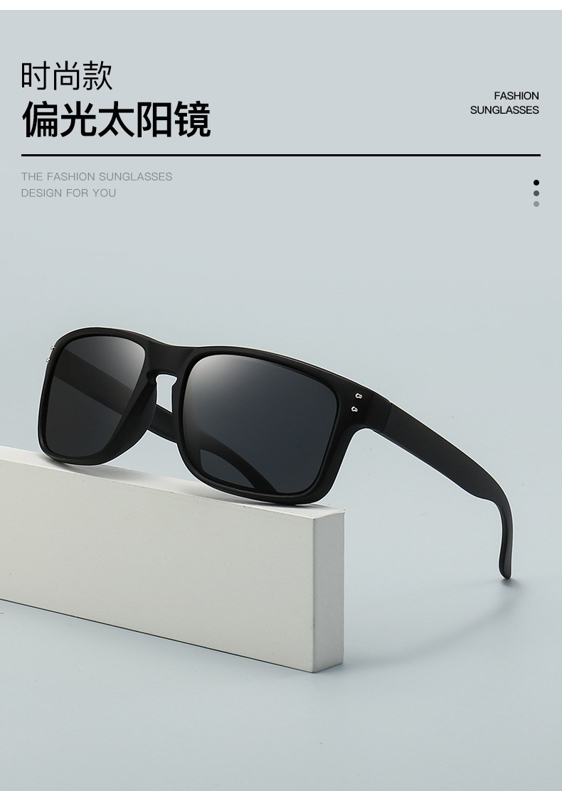 Classic best-selling polarized sunglasses, sports sunglasses for export, suitable for outdoor fishing, cycling and driving, unisex square frames pic 2