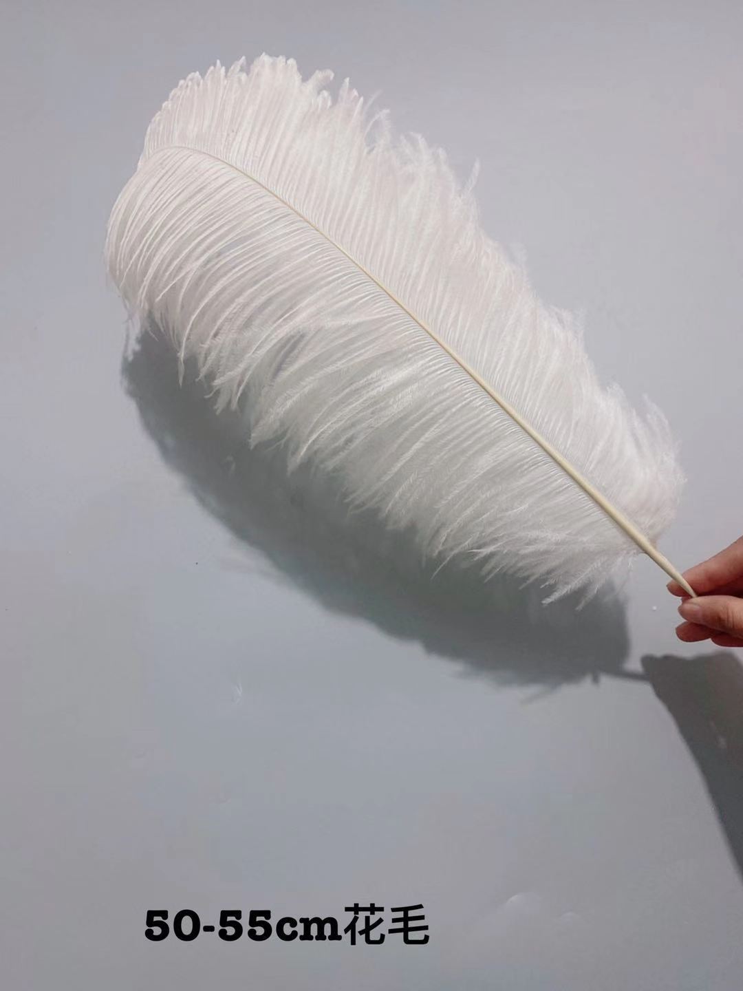White ostrich feathers 50-55 cm, wedding decoration, home furnishings, flower arrangements, feather lamps, colorful ostrich feathers pic 40