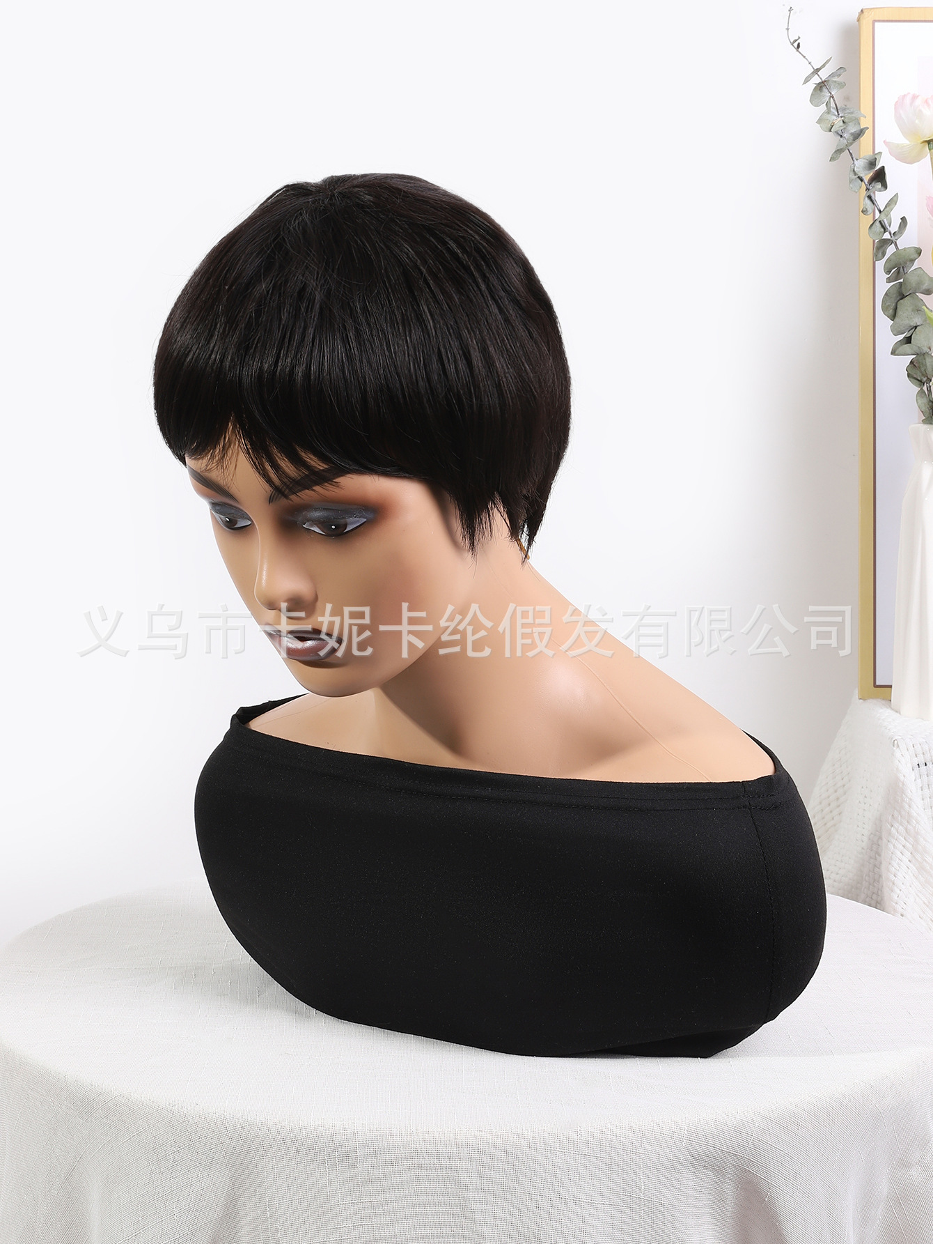 newlook estilo explosivo para hombres y mujeres mismo estilo corto peluca bobo nueva alta temperatura seda fibra química #4 peluca NK0067 pic 7