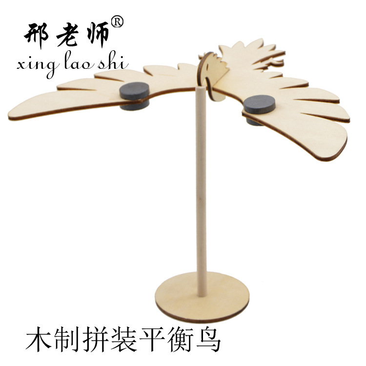 Graffiti Balance Eagle, wooden assembly Balance Bird, Balance Eagle DIY toy, small Tech creations, small inventions by Teacher Xing pic 7