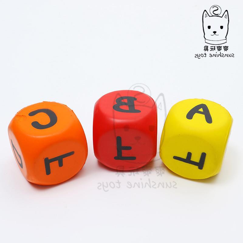 Cross-border factory soft solid dice, pu foam sponge balls, rounded corner squares, large color pieces promotional game handicrafts pic 9