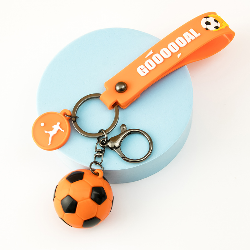 创意足球钥匙扣仿真迷你篮球挂件PVC软胶纪念品挂饰活动礼品批发详情24