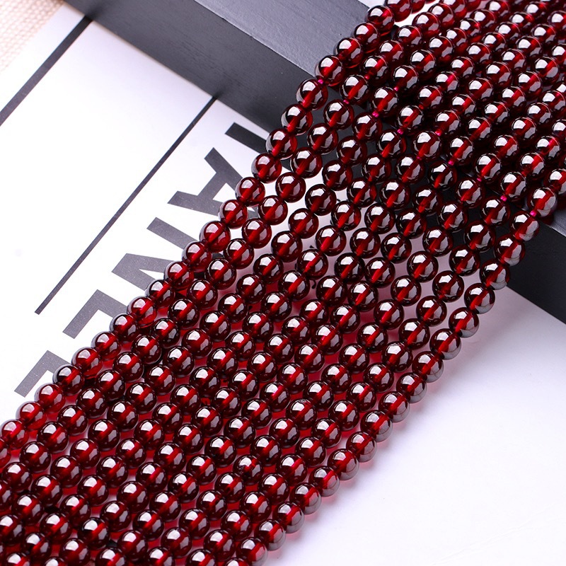 厂家直销 碧玺佛珠 石榴石多圈 草莓晶手串 月光石 水晶饰品手链详情10