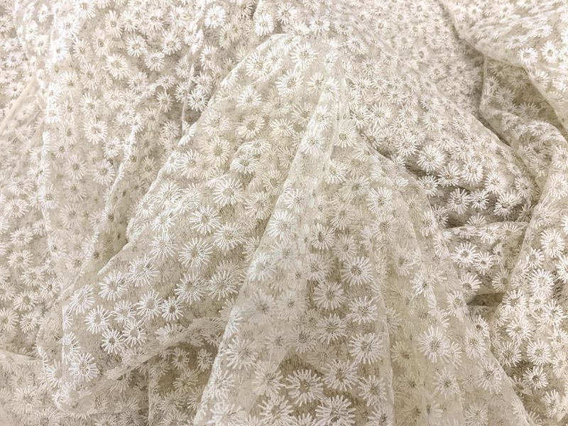 2022 Knitted clothing, headwear fabric, toy dresses, hair accessories, butterfly knot fabric, polyester gold thread, small chrysanthemum mesh fabric pic 3