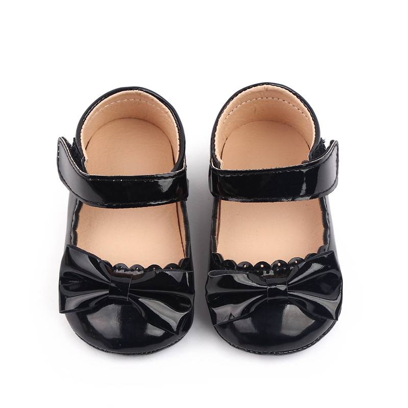 Spring and Autumn Princess Bow Baby Walking Shoes for Girls Rubber-soled Baby Shoes for 0-1 year Old Walking Shoes 2787 pic 4