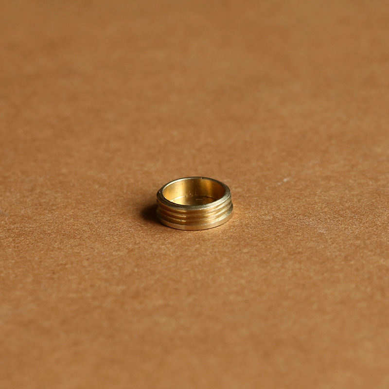 111 Brass small pendant, automotive brass keychain, medium-sized hollow gourd base bottom cover accessory pic 4