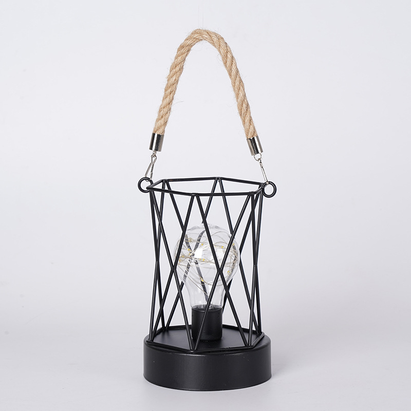 Cross-border new lantern night light, girlish led iron night light, wine glass and wine bottle gift decorative light pic 6