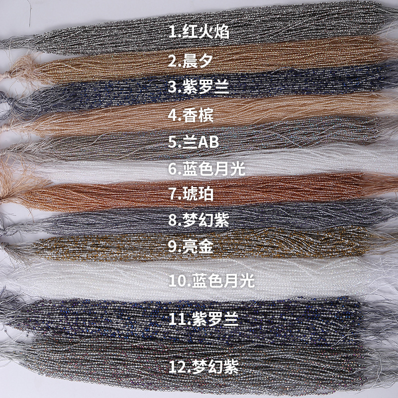 梦幻系列尖晶石渐变幻彩水晶珠硬面抛光diy手链饰品散珠项链批发详情3