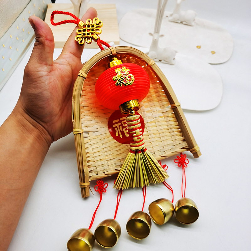 Copper coins, small brooms, dustpans, hanging ornaments, door decorations for moving into a new home, indoor hanging ornaments, TV wall decorations for the Qingming and Dragon Boat festivals pic 14