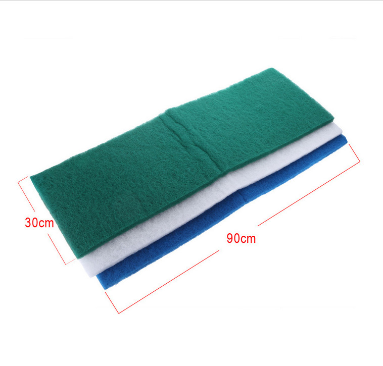 The fish tank and aquarium are thickened with high-density washable purification biochemical filter cotton in white, blue and green pic 2