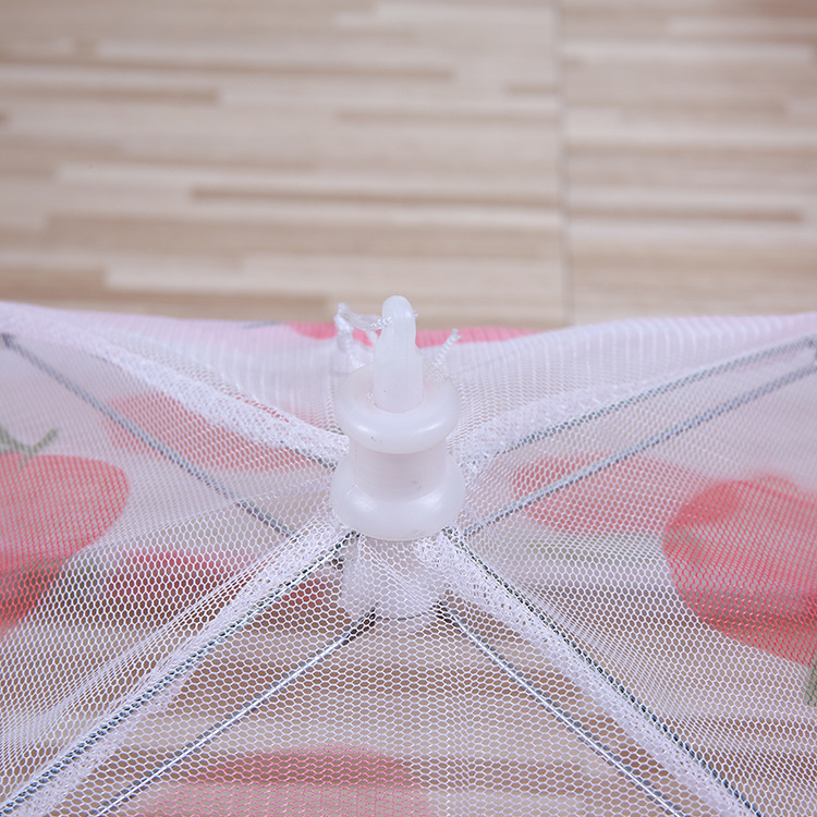 Meal cover, lace folding table cover, dust-proof and fly-proof food cover, kitchen small tools, printed fabric vegetable cover pic 19