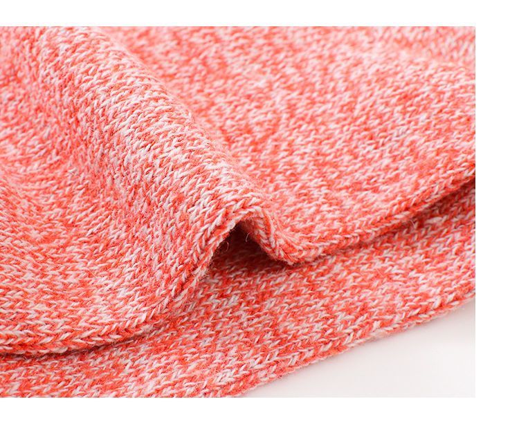 秋冬季袜子女韩版并线中筒加厚棉袜加厚保暖羊毛袜纯色粗针女袜详情6