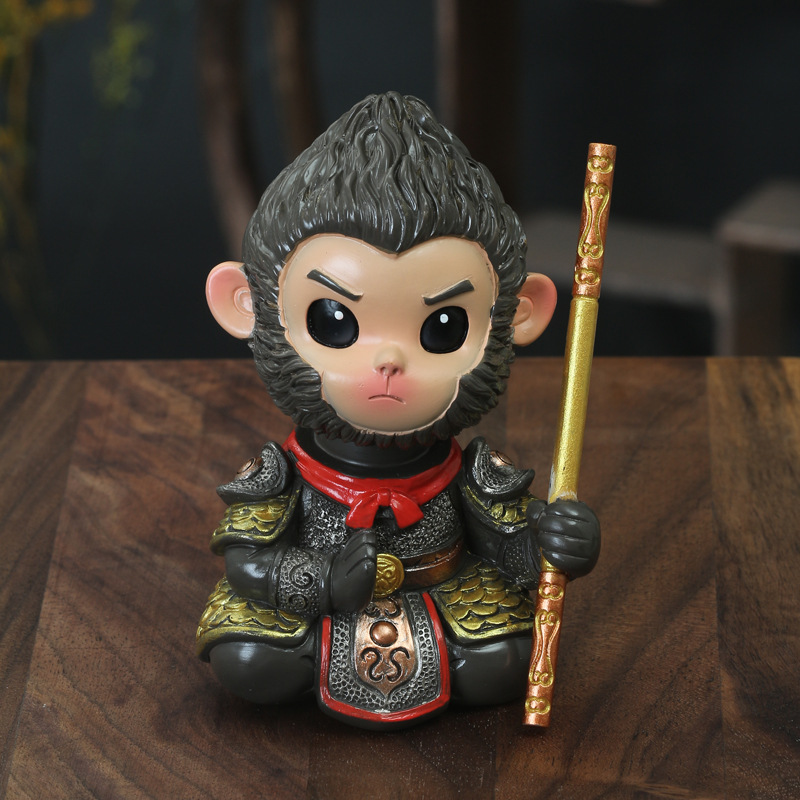 神话悟空Q版可爱卡通公仔桌面孙悟空车载摇头摆件送男友礼物详情5