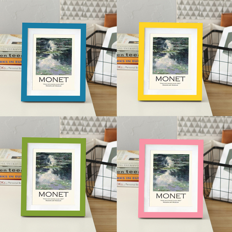 a3A4 wooden photo frame stand, wall hanging, 12-inch, 16-inch, 20-inch framed picture frame, 5-inch, 6-inch 4-kai, 8K, 16K wholesale pic 4