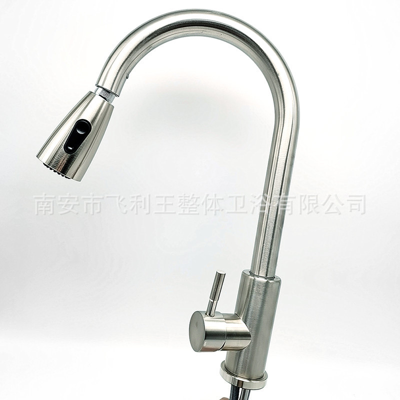 304 stainless steel cold and hot sliding kitchen sink, universal rotating telescopic sink, dishwashing sink, mixing faucet pic 7