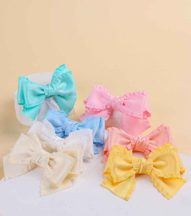 Classic thickened ruffled woven ribbon bow hair accessory clothing high-density wavy ribbon black fungus skirt hem satin ribbon pic 32