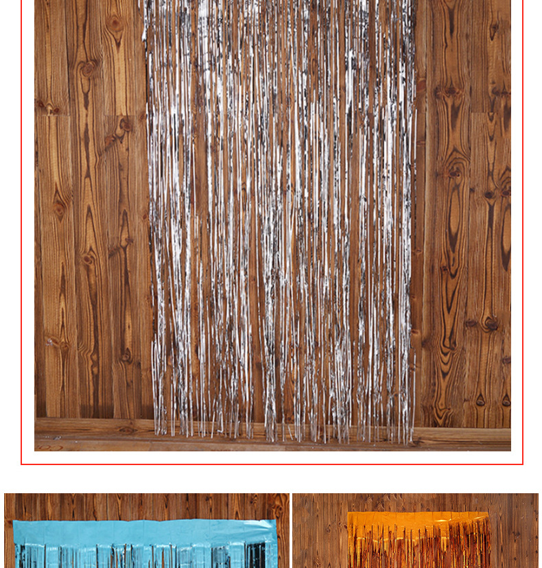 Rain curtain wedding birthday party decoration supplies, wedding room background decoration, rain curtain 2-meter balloon rain silk pic 19