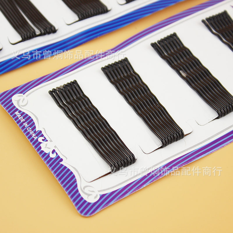 Wholesale of hair clips in Yiwu, black straight clips, blue cards, steel clips, side clips, plates, hair clip heads and accessories, 1-yuan store pic 8