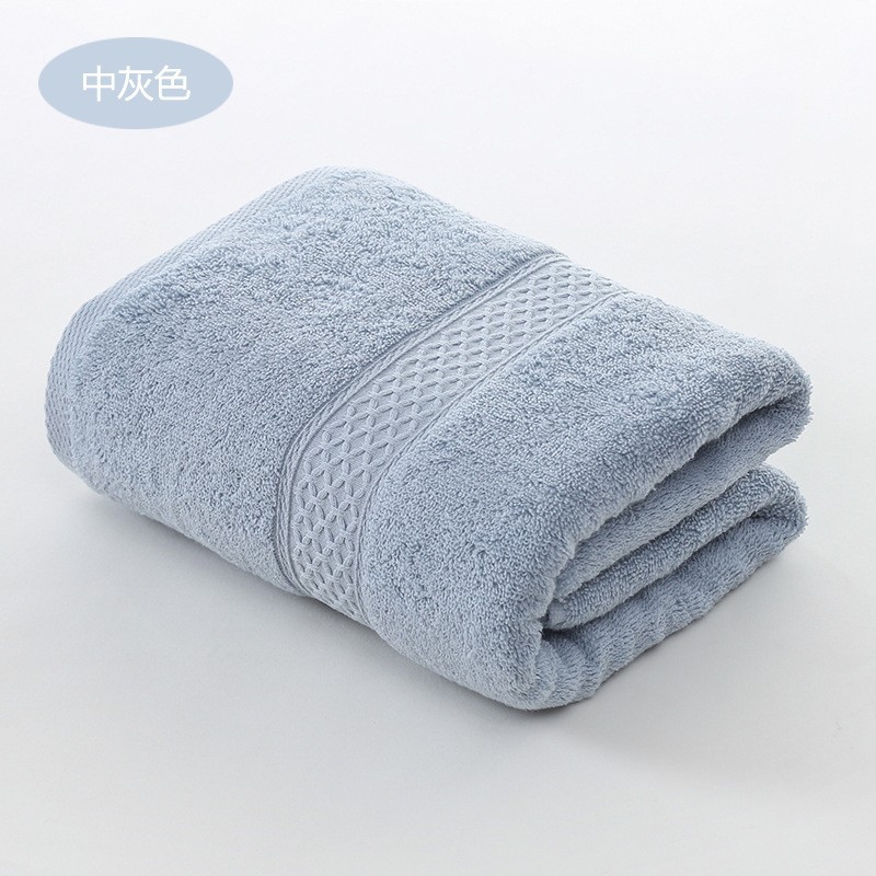 Wholesale pure cotton bath towels 80*160 thickened and enlarged bath towels with water absorption. Wholesale pure cotton bath towels for home use, hotels and beauty salons pic 29