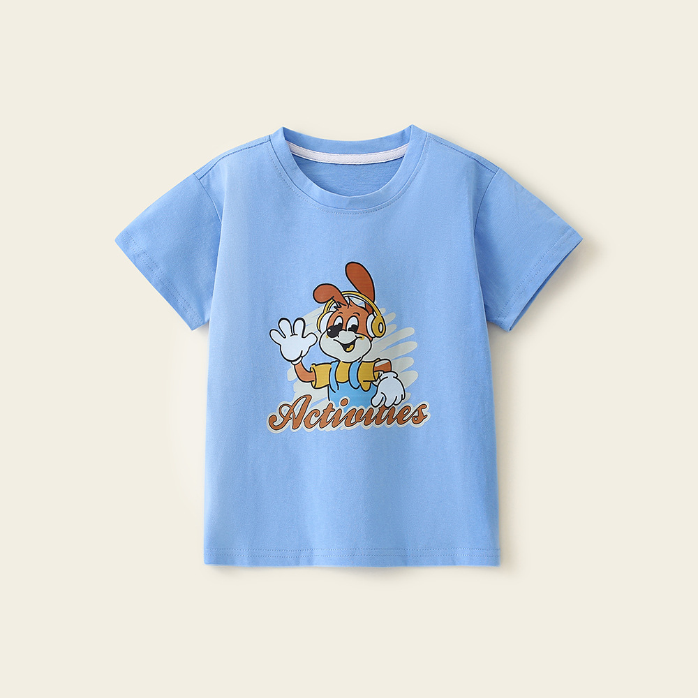 夏装2024新款儿童短袖T恤男女童夏季童装中小童韩版纯棉半袖t时髦详情24