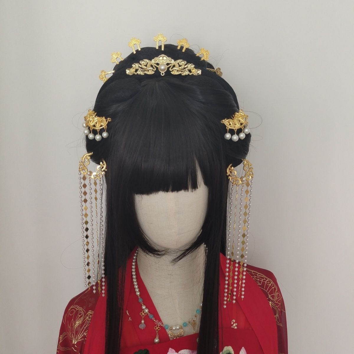 宫廷花纹合金u型汉服小发簪国风妆点发饰简约古风u钗百搭唐风头饰详情8