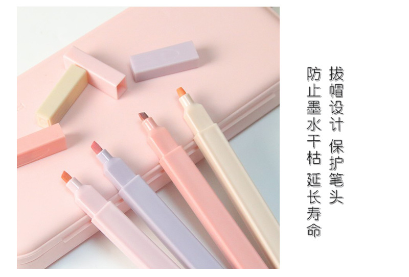 12-color notebook pen, creative stationery, student key point marking pen pic 7