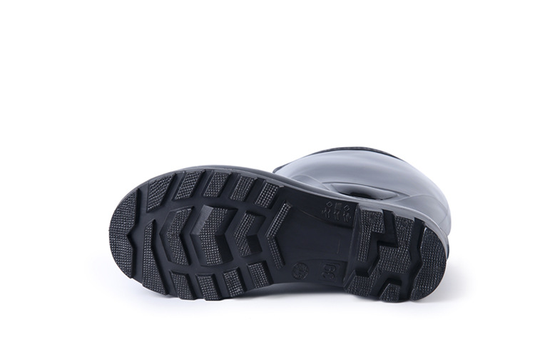 钢头防砸高筒防护雨鞋男1801高帮三防劳保鞋护脚工作雨靴水鞋胶鞋详情18