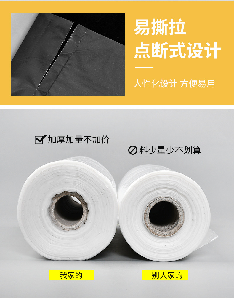 For foreign trade suppliers, there are flat-mouthed hand-tear plastic bags, household food and fruit preservation bags, and transparent continuous roll bags for supermarkets pic 11