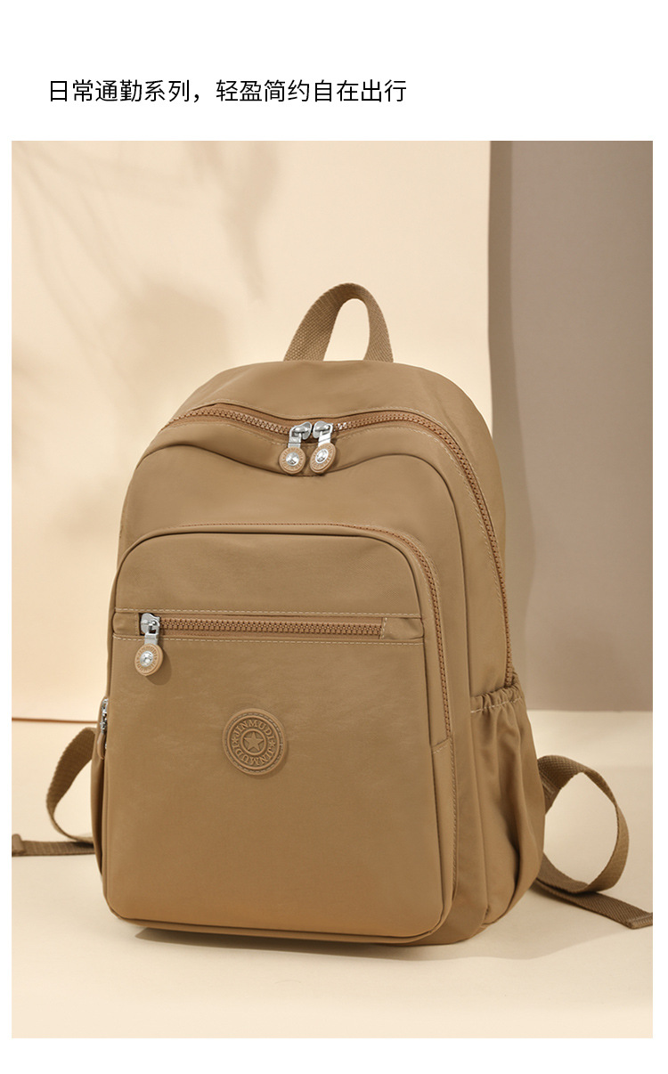 厂家百搭牛津布双肩包女2025新款大容量轻便旅行背包女批发详情10
