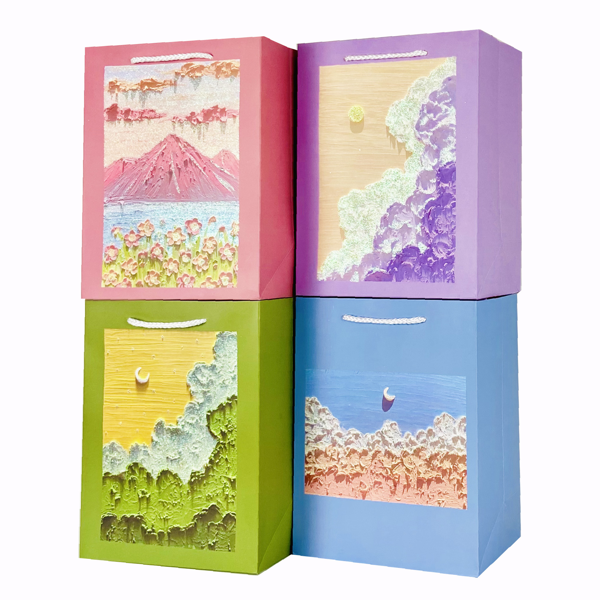 On Instagram, the world is full of romantic gift bags, with beautiful flowers, fresh scenery, and beaches. They are perfect for giving as gifts, birthday packaging, and handbags pic 12