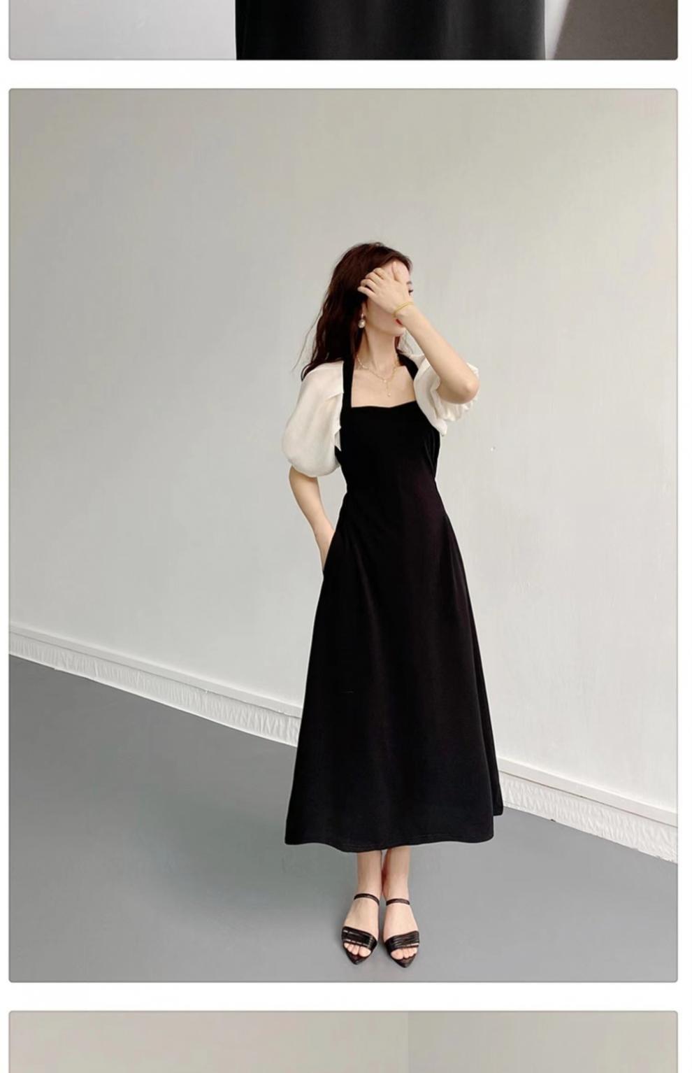 2023女装新款夏季御姐别致设计复古miu系梨形身材显瘦显高连衣裙详情7