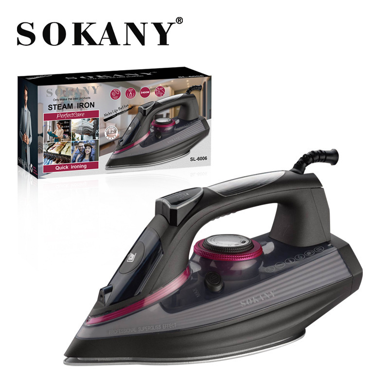 Cross-border SOKANY 6006 electric iron, household steam, handheld dry and wet wireless with a stand, spray iron for clothes pic 3