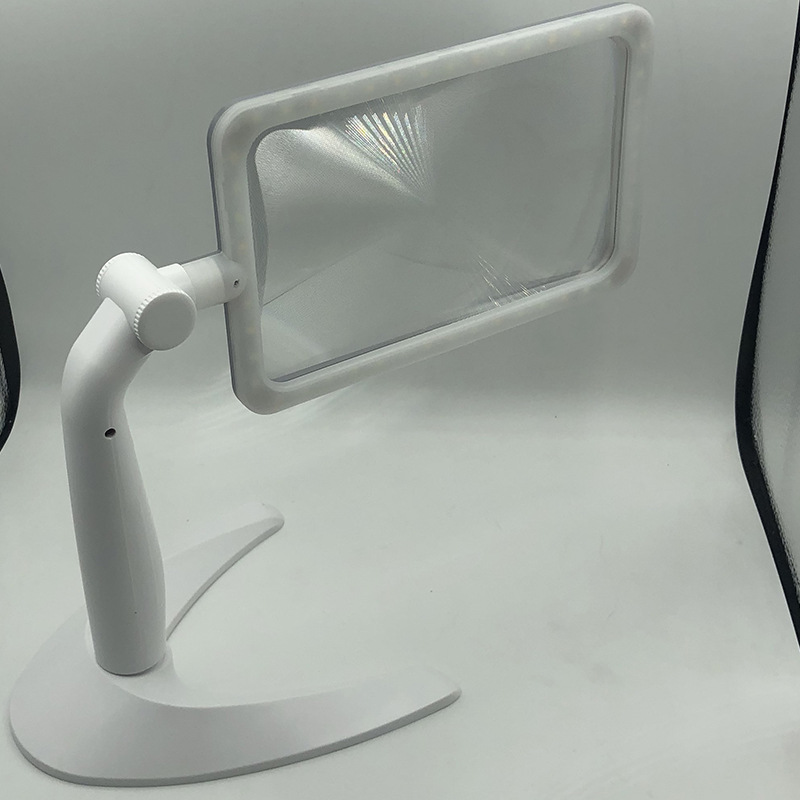 New desktop handheld 48-light three-level adjustable white warm light USB plug-in reading magnifying glass for the elderly to read newspapers pic 16