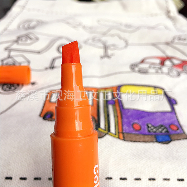 厂家 8色装可洗织物笔 修色用纺织笔水洗涂鸦T恤笔详情8