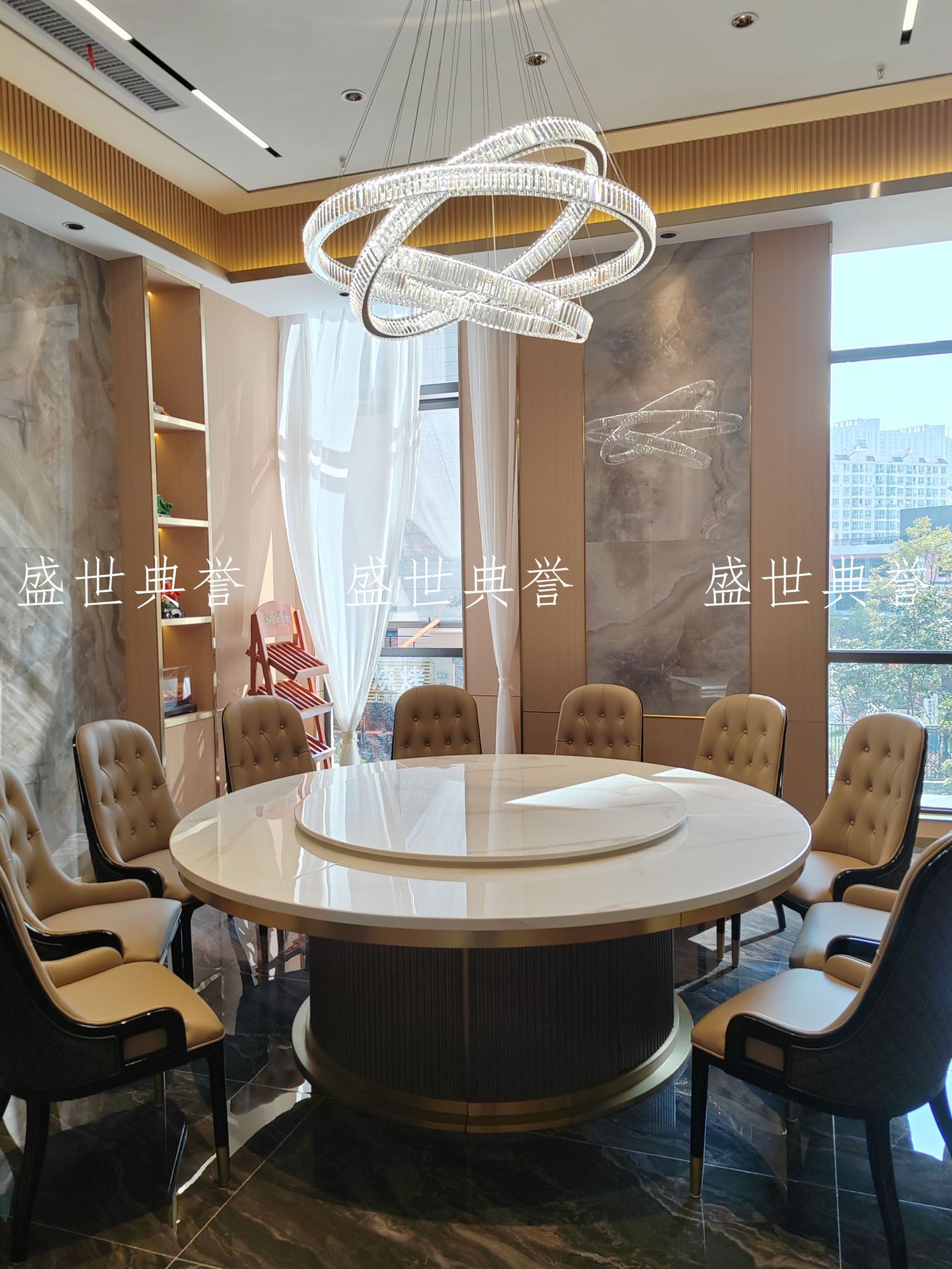 Solid wood dining tables and chairs for five-star hotels in Dalian, modern soft-padded chairs for seafood restaurants, and light luxury solid wood chairs for high-end clubs pic 12